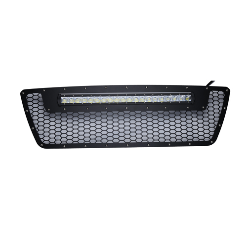 TOYOTA MESH GRILLE W/ Single 20IN BLACK SERIES LEDS (2005-2011 TACOMA)
