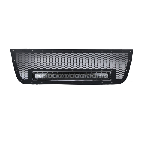 DODGE MESH GRILLE W/30IN DUAL ROW BLACK SERIES LED ( 2009-2012 RAM 1500)