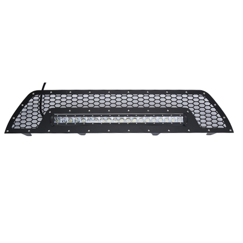 TOYOTA MESH GRILLE W/ Single 20IN BLACK SERIES LEDS (2010-2013 RUMMER)