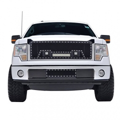 FORD MESH GRILLE W/12IN DUAL ROW BLACK SERIES LED (09-14 F-150)
