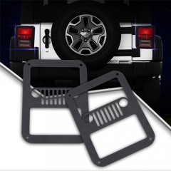 SET TAILLIGHT GUARDS PROTECTOR COVER LAMP TRIM FOR JEEP WRANGLER (2007-2017 JEEP WRANGLER JK)
