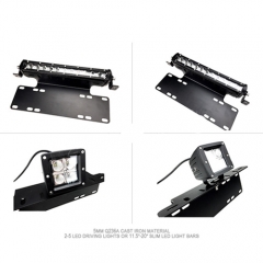 Universal War-Horse License Plate Mounting Bracket For LED Work Light Bar and Work Lamps,Fits most license plates